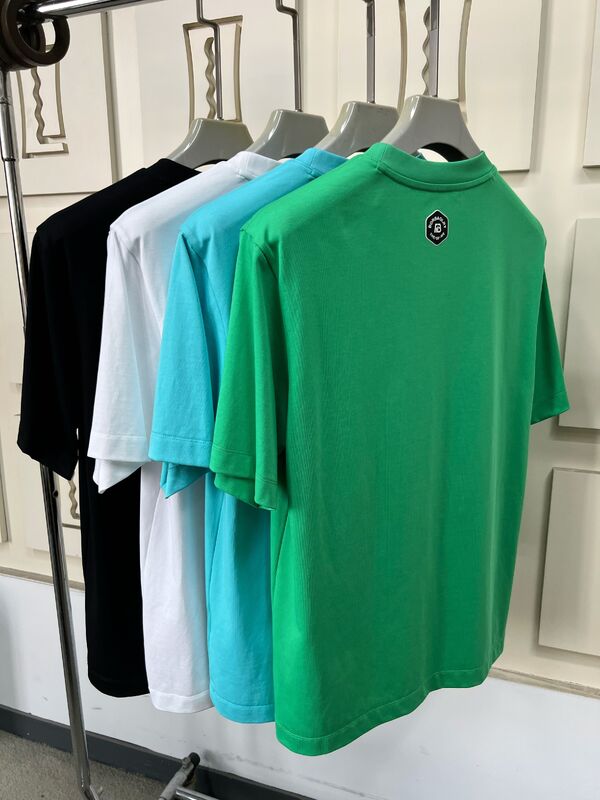 Đàn ông Crew Neck áo thun tay ngắn, in ấn đồ họa thời trang và thêu áo thun đa màu đơn giản 100% bông áo thun cho nam giới