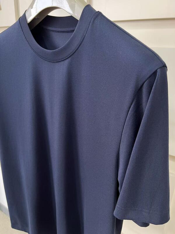 Người bán hàng hàng đầu EU Kích thước 180gsm 100% Cotton Casual Eco-Friendly Breathable OEM Logo Custom Solid Jersey Short Sleeve T-Shirt cho nam giới