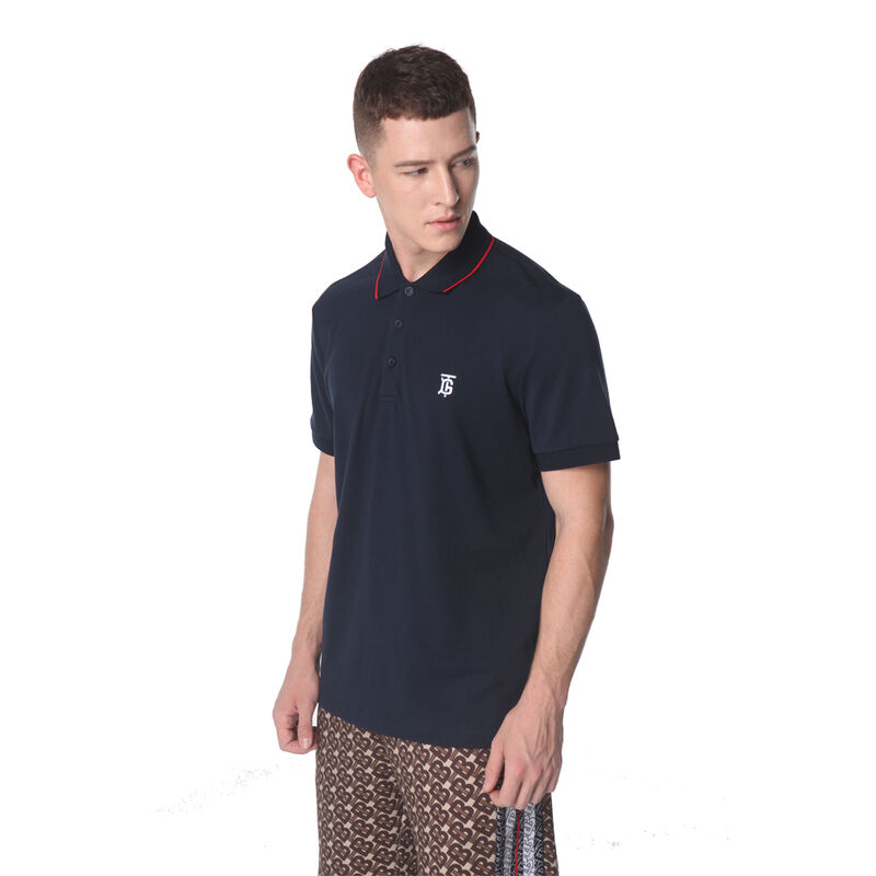 Áo thun polo golf thêu cotton cao cấp màu đen trắng tùy chỉnh cho nam