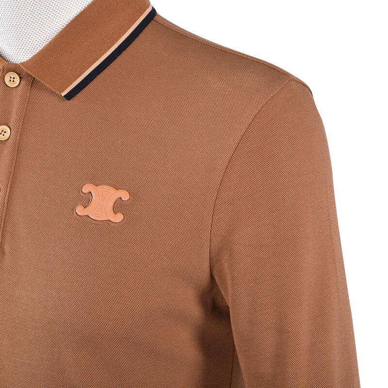 Áo Polo Dài Tay Màu Trơn Chống Xù Lông Thiết Kế Bán Chạy Cổ Phối Màu Logo Tùy Chỉnh