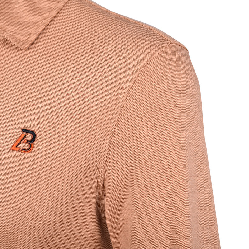 2023 bán buôn Sublimation Tshirt Mens Logo tùy chỉnh in thêu tay dài công việc đơn giản Golf Polo Shirt Stand Collar