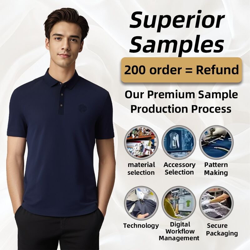 Áo thun polo tay ngắn dành cho nam giới kinh doanh, tùy chỉnh logo, vừa vặn cá nhân, quần áo chơi golf