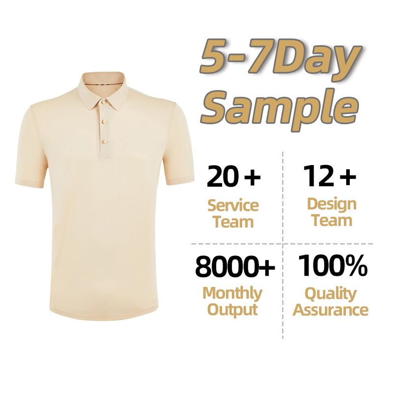 Logo tùy chỉnh có nhãn riêng không may Cotton/Spandex Plain Golf Polo Quick Dry T-Shirt cho nam giới