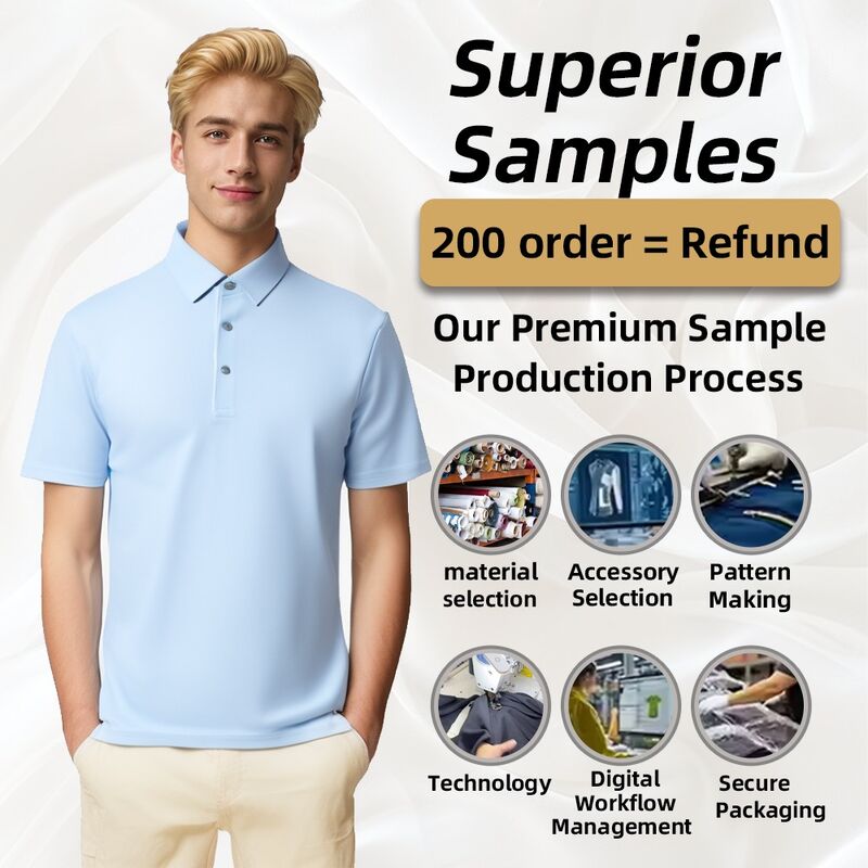 Sản phẩm hoàn toàn mới Logo tùy chỉnh Đào tạo ngoài trời Phòng tập thể dục thở Thể dục nam Golf Polo Shirt