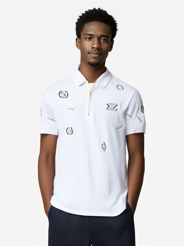 Các nhà sản xuất của thời trang đàn ông thông thường vải dệt cứng tay ngắn áo khoác thêu Lapel đa năng cơ sở thanh thiếu niên chống nhăn