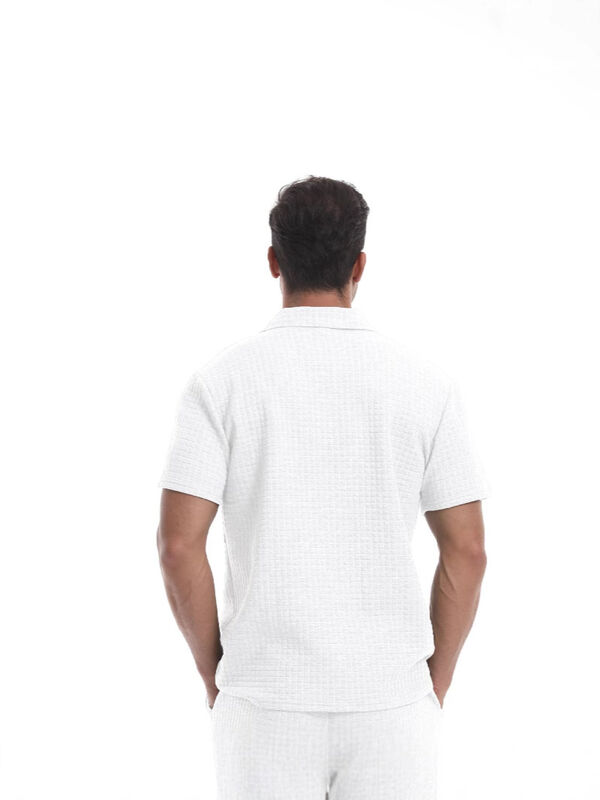 Áo Polo Khóa Kéo Vải Polyeste Pha Co Giãn Cao Cấp, Áo Polo Waffle Cao Cấp Cho Nam