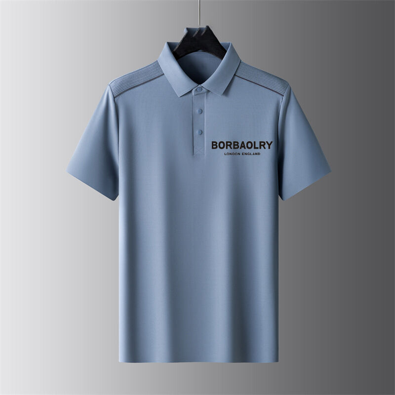 Mùa hè áo khoác ngắn tay nghề Polo áo thun nam thô lapel bán tay nghề nghiệp Casual xu hướng