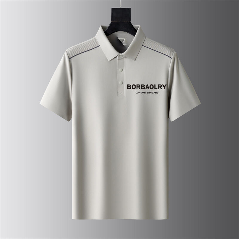 Mùa hè áo khoác ngắn tay nghề Polo áo thun nam thô lapel bán tay nghề nghiệp Casual xu hướng