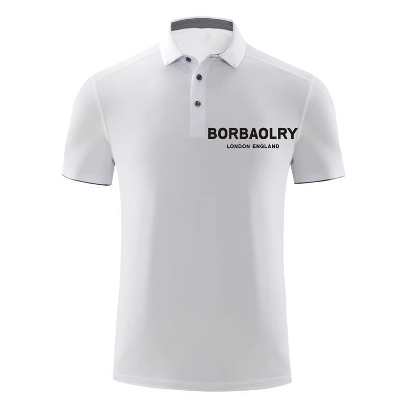 Áo Polo Tay Ngắn Tùy Chỉnh Cho Nam Với Logo Vải Thoáng Khí